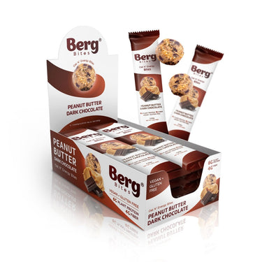 Berg Bites Peanut Butter Dark Chocolate - Box of 8 - Berg Bites - Clean Energy